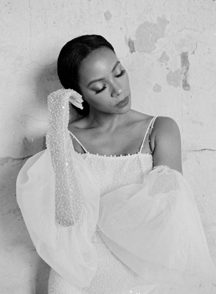white luxury ballgown
