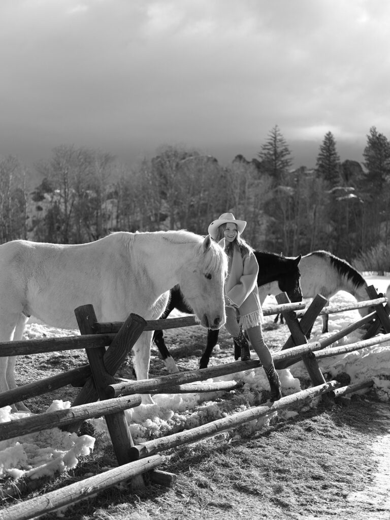 Brush Creek Ranch guest activities, horseback riding.